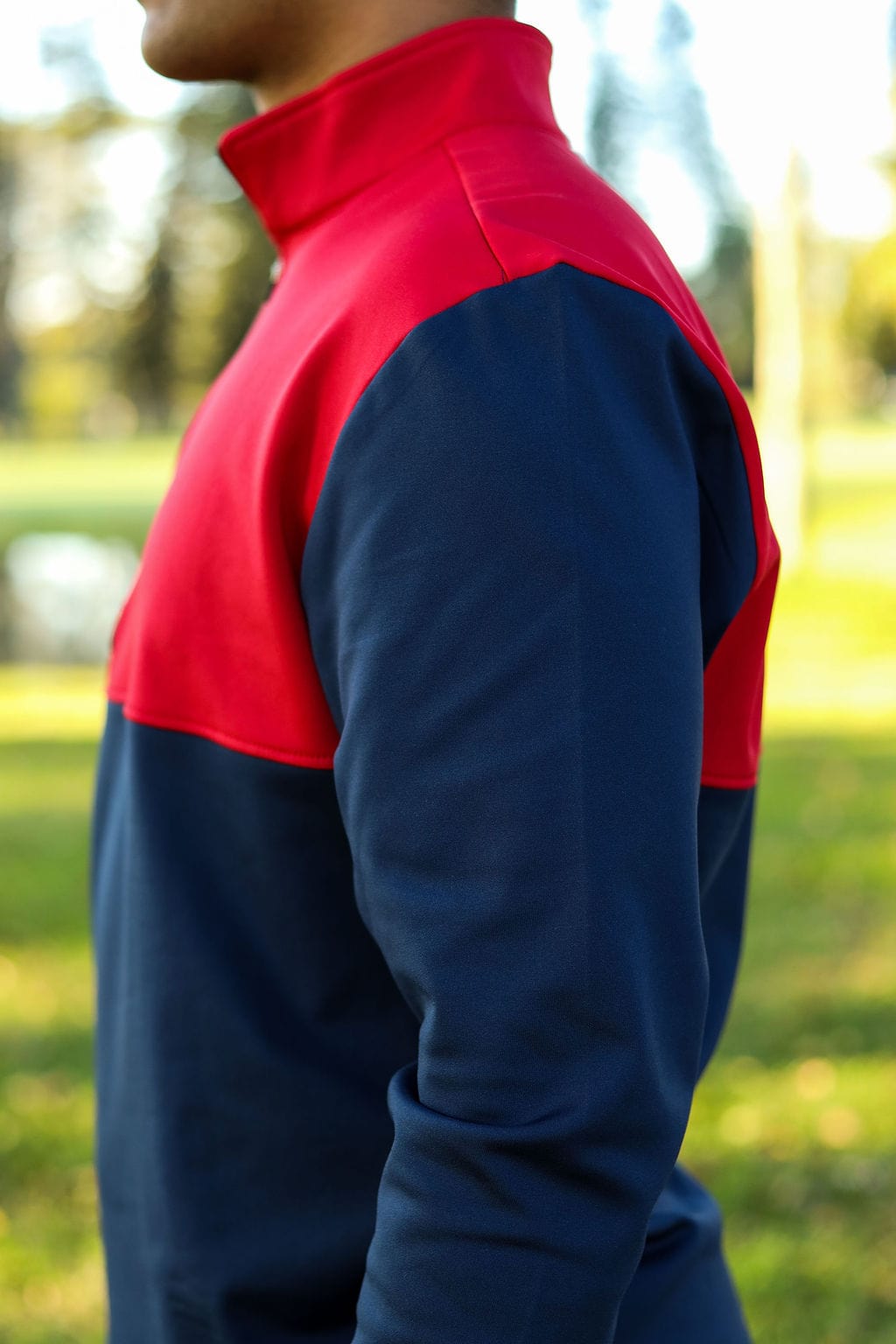 CA Thermal 1/4 Jersey | Red / Navy