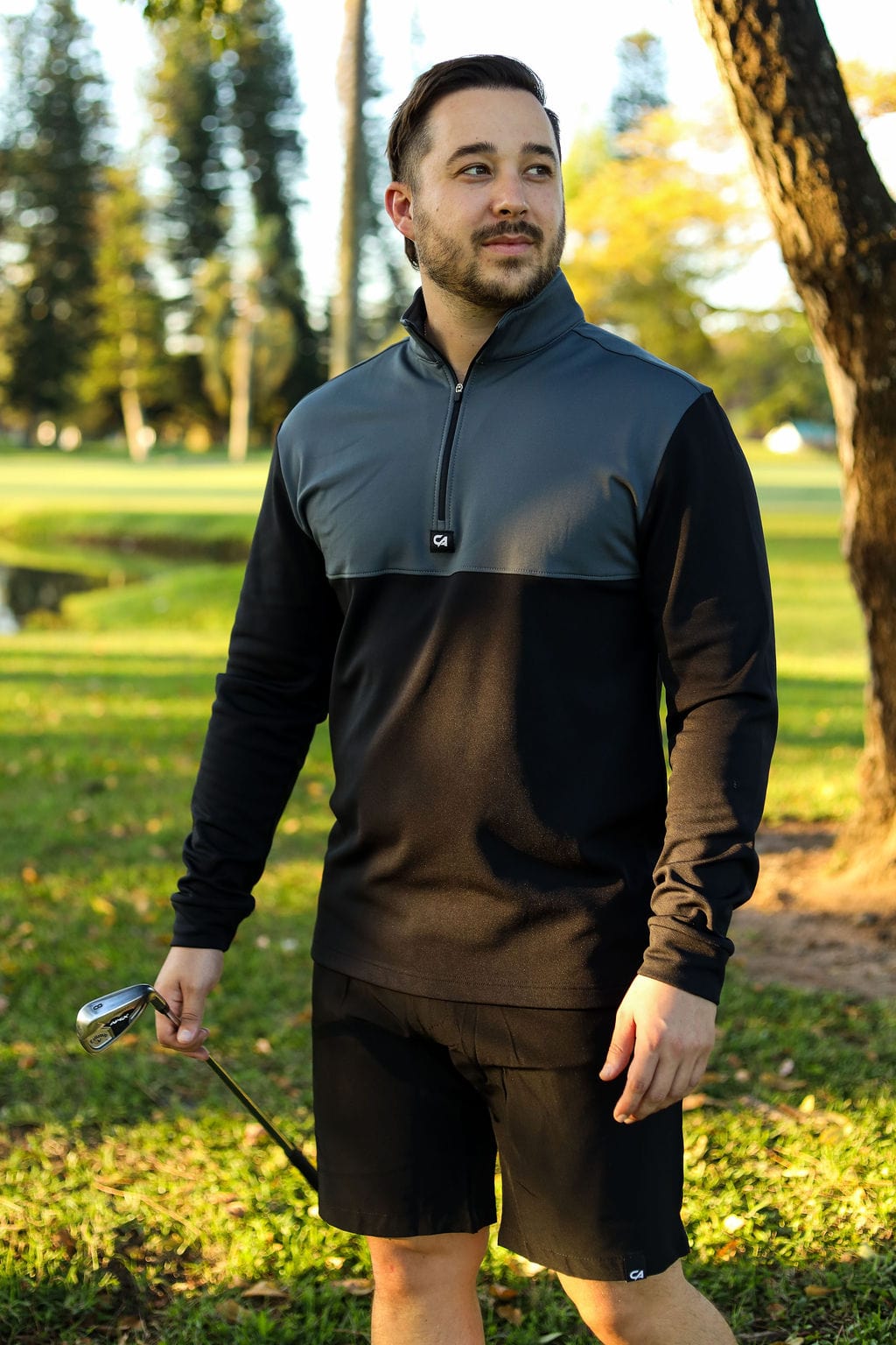 CA Thermal 1/4 Jersey | Grey / Black