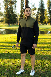 CA Thermal 1/4 Jersey | Olive / Black