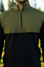 CA Thermal 1/4 Jersey | Olive / Black