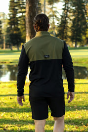 CA Thermal 1/4 Jersey | Olive / Black