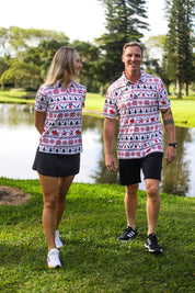 CA Funky Golf Shirt | Santa Is Coming