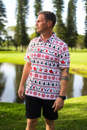 CA Funky Golf Shirt | Santa Is Coming