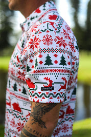 CA Funky Golf Shirt | Santa Is Coming