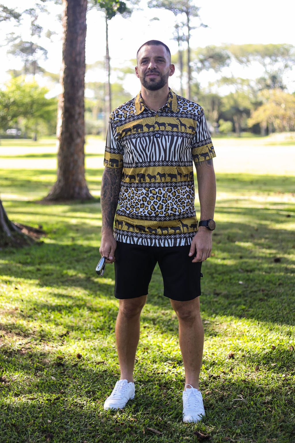 CA Funky Golf Shirt | Wild Africa