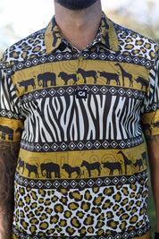 CA Funky Golf Shirt | Wild Africa