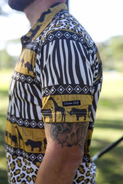 CA Funky Golf Shirt | Wild Africa