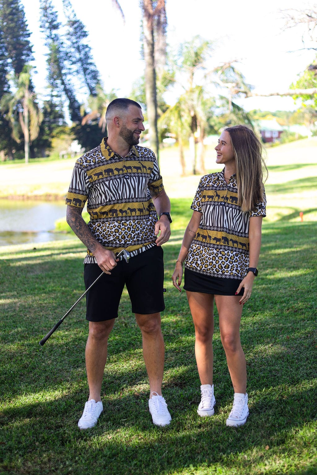 CA Funky Golf Shirt | Wild Africa