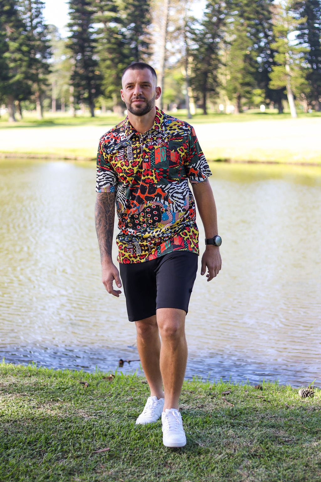 CA Funky Golf Shirt | Hides Of Africa
