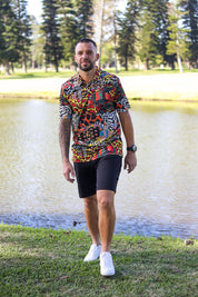 CA Funky Golf Shirt | Hides Of Africa