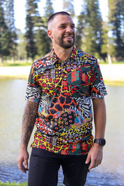 CA Funky Golf Shirt | Hides Of Africa