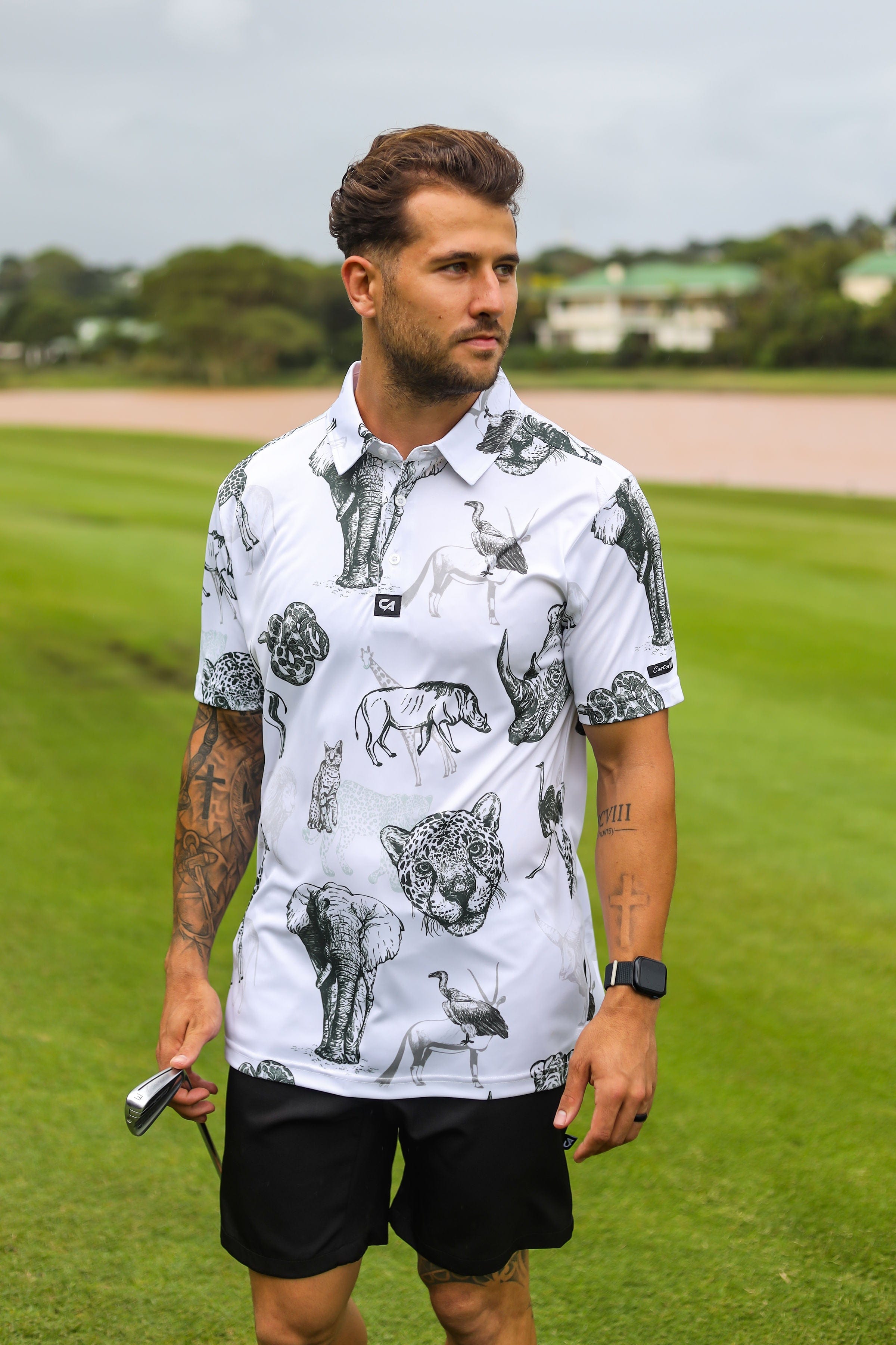 CA Funky Golf Shirt | Wild Animals