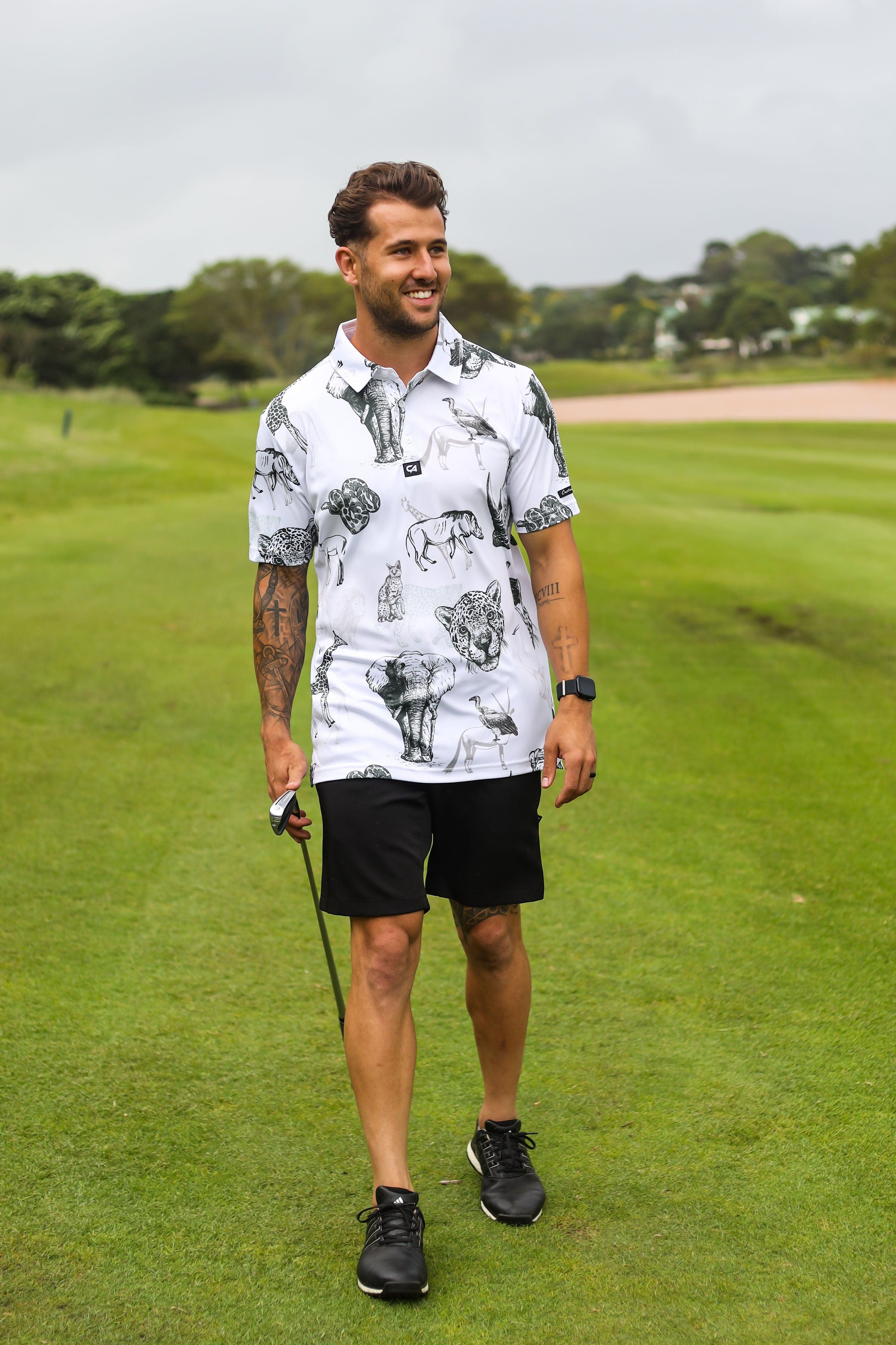 CA Funky Golf Shirt | Wild Animals
