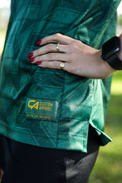 CA Ladies Supporters Golf Shirt | Green Flags