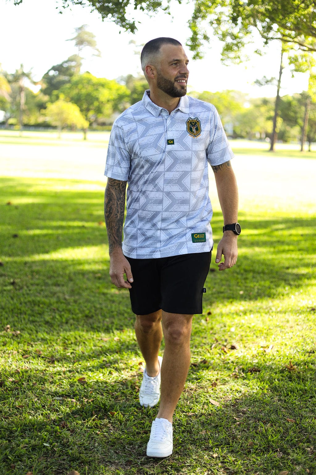 CA Supporters Golfer | White Flags