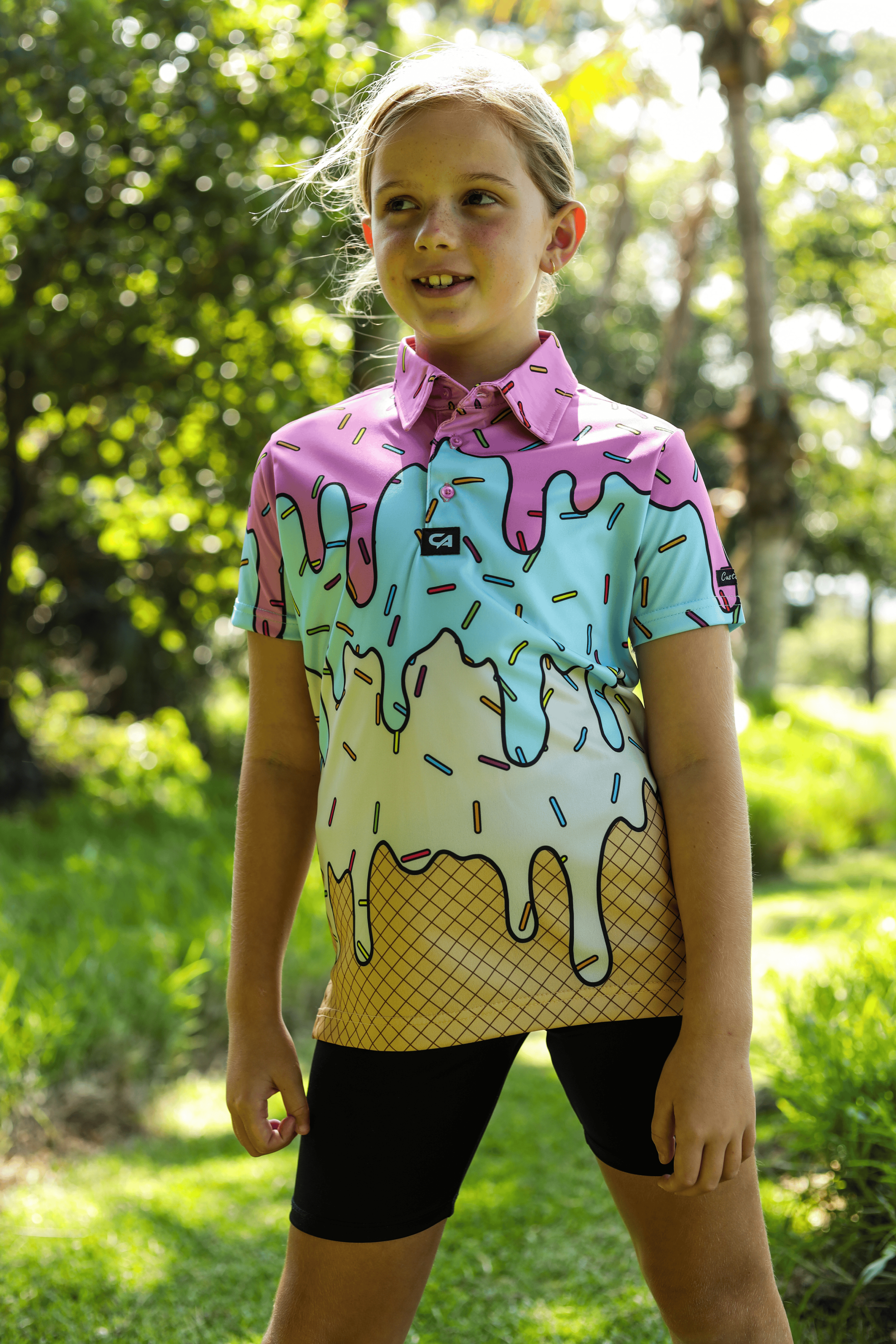 CA JNR Funky Golf Shirt | Ice Cream Sunday