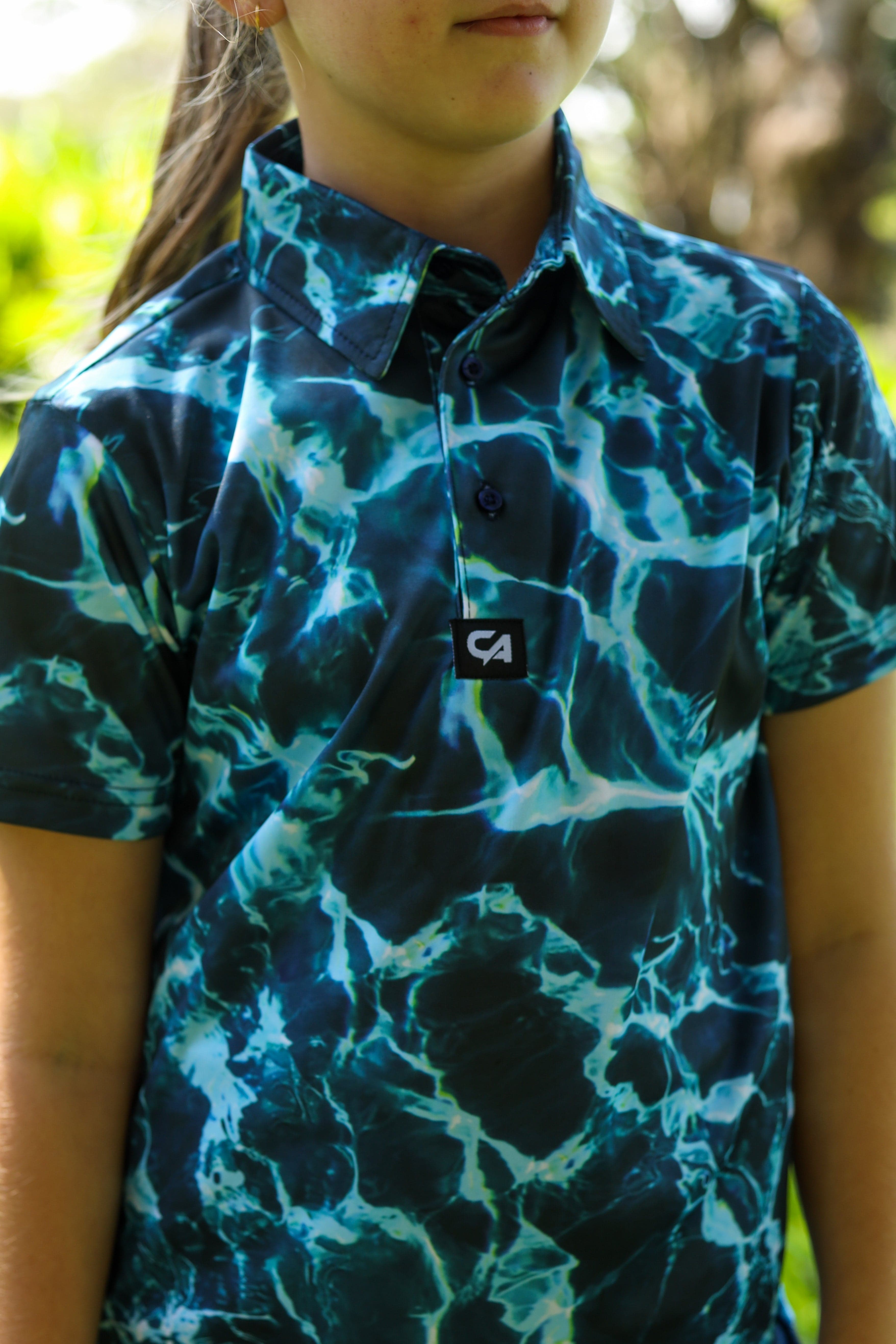CA JNR Funky Golf Shirt | Water Hazard