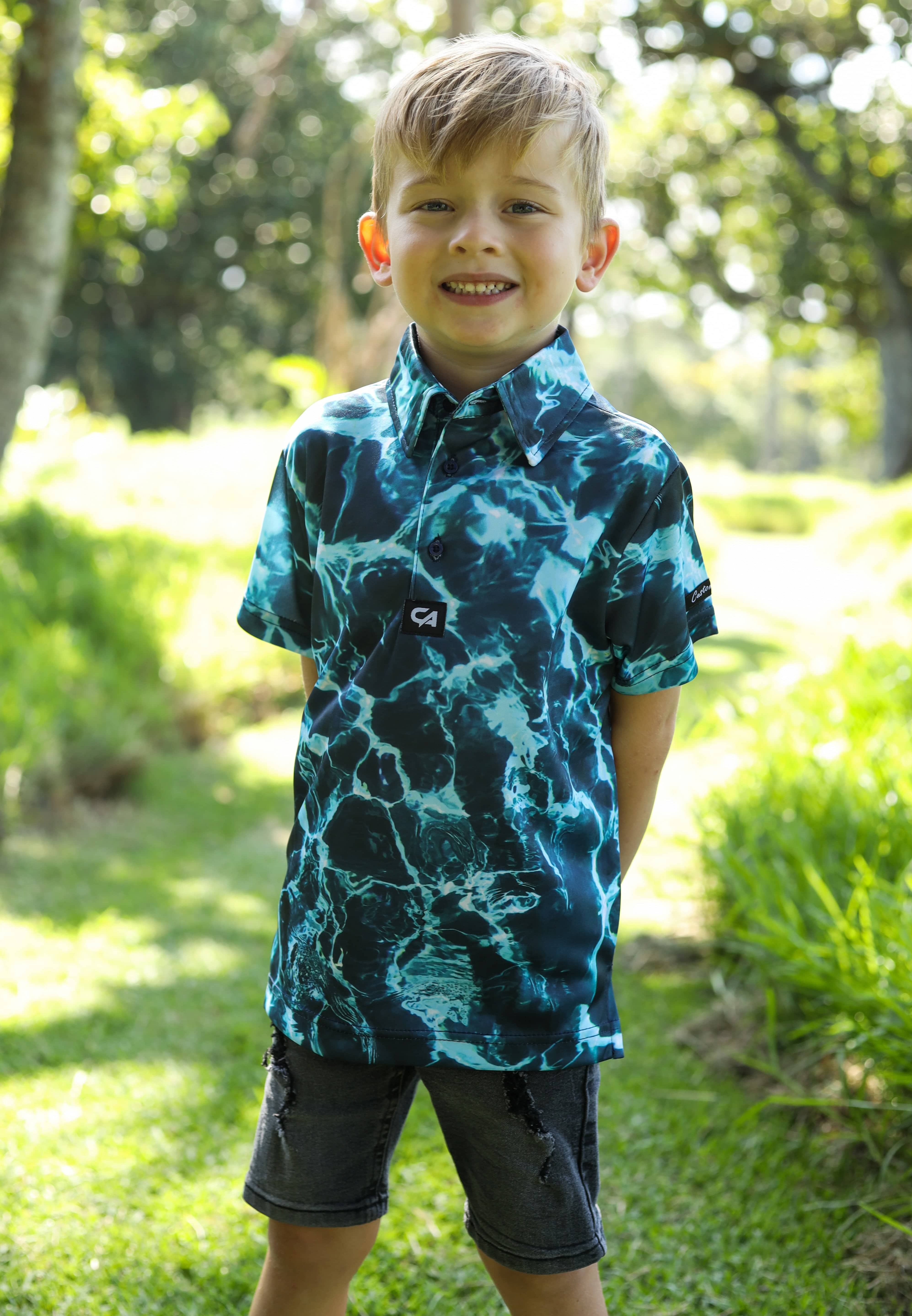 CA JNR Funky Golf Shirt | Water Hazard