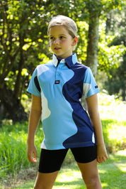 CA JNR Funky Golf Shirt | Santorini Swing