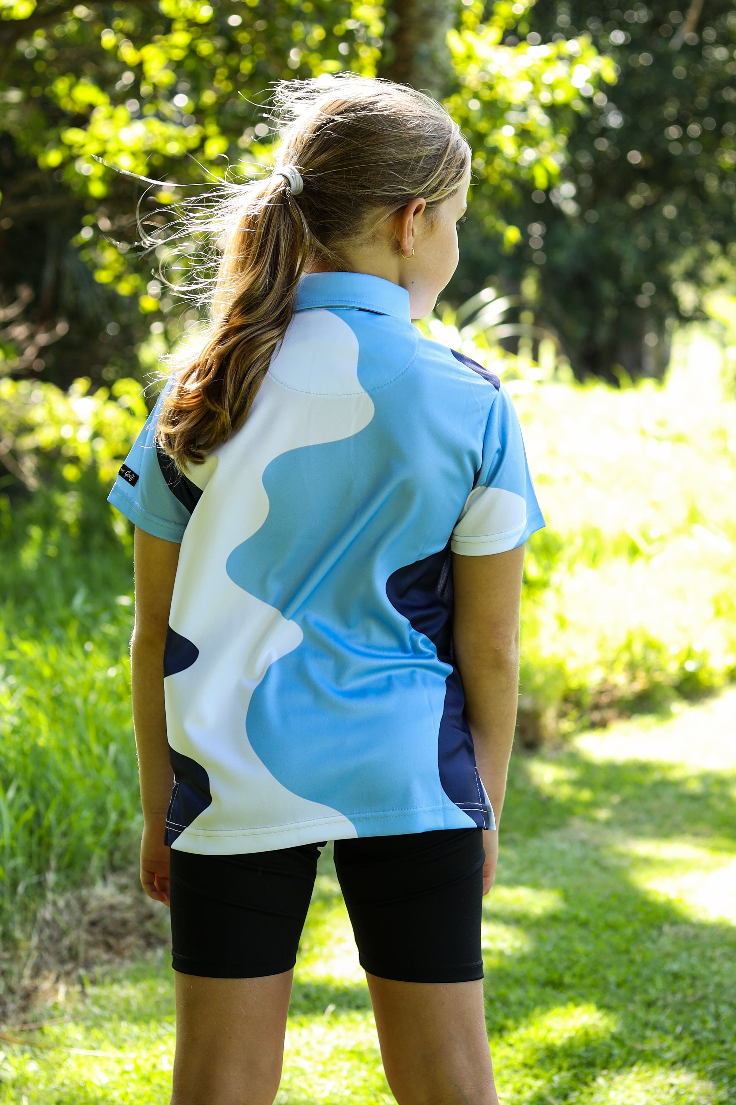 CA JNR Funky Golf Shirt | Santorini Swing