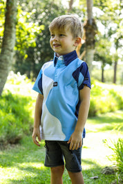 CA JNR Funky Golf Shirt | Santorini Swing