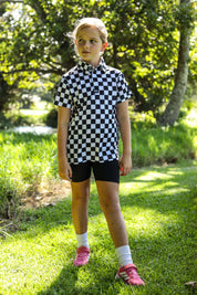 CA JNR Funky Golf Shirt | Checkmate
