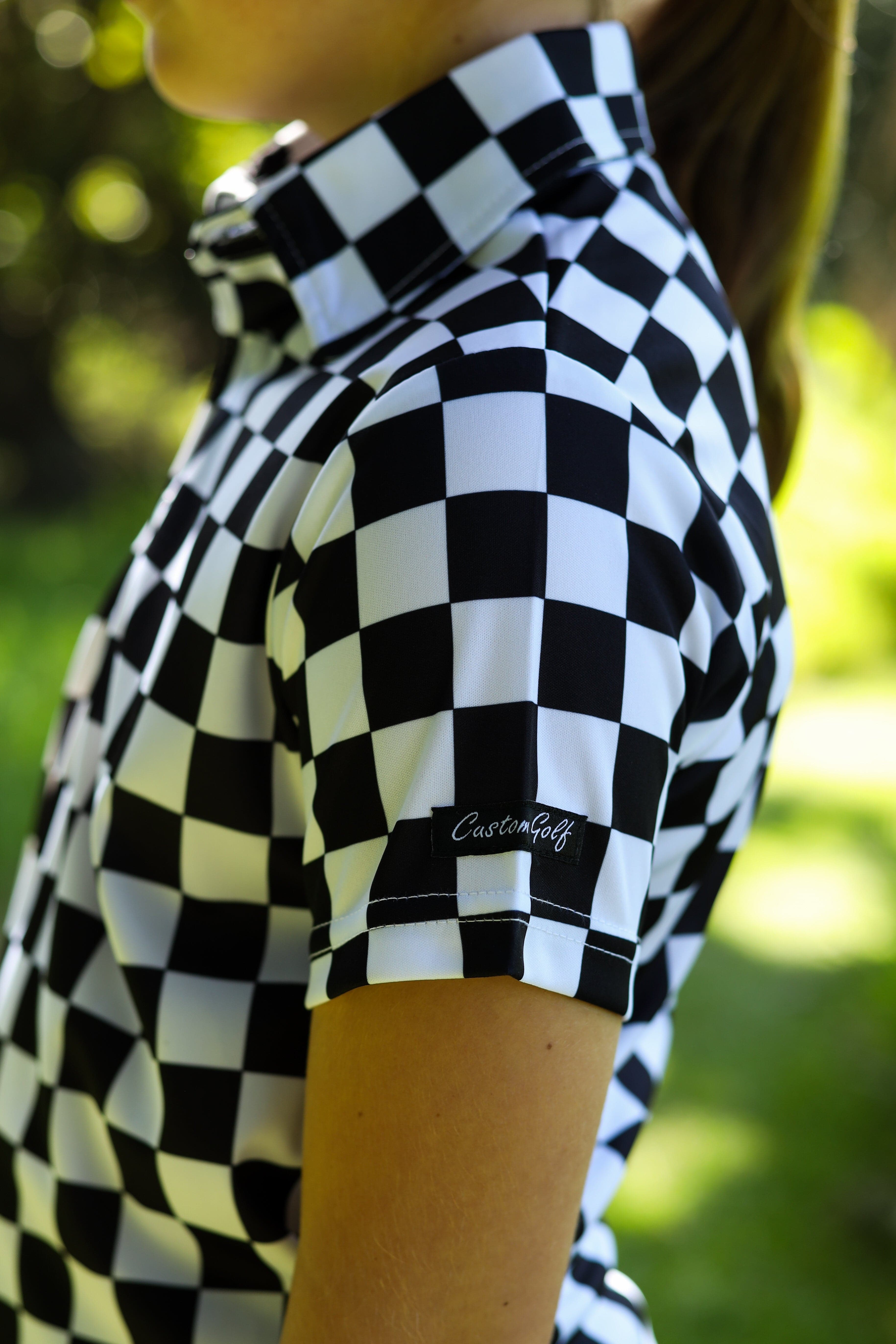 CA JNR Funky Golf Shirt | Checkmate