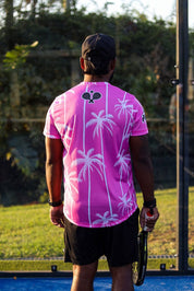 CA Padel Shirt | Pink Tropics