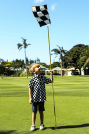 CA JNR Funky Golf Shirt | Checkmate