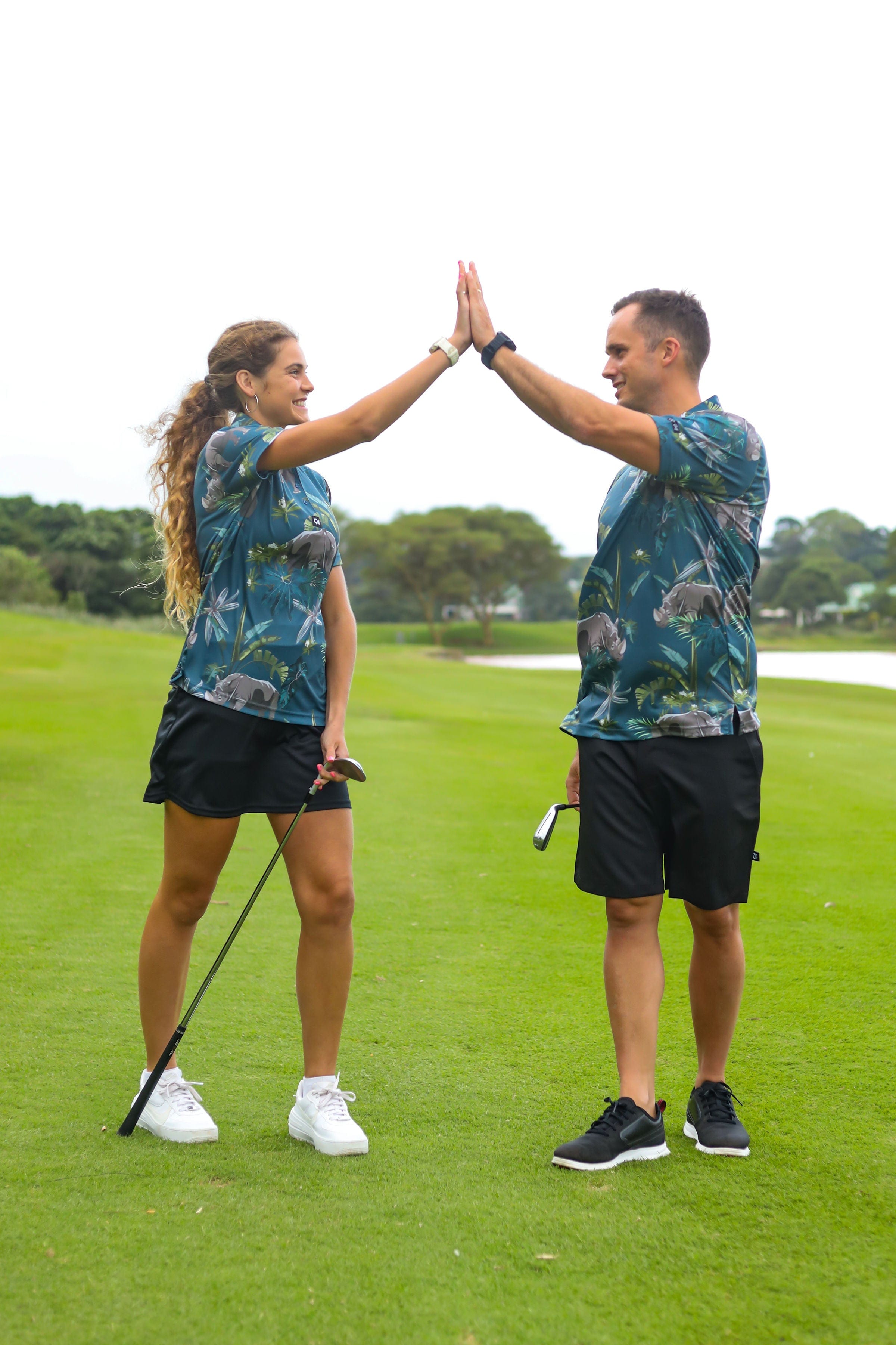 CA Funky Golf Shirt | Rhino's In The Wild