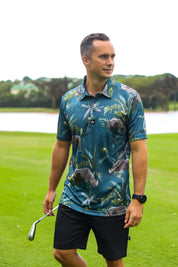 CA Funky Golf Shirt | Rhino's In The Wild