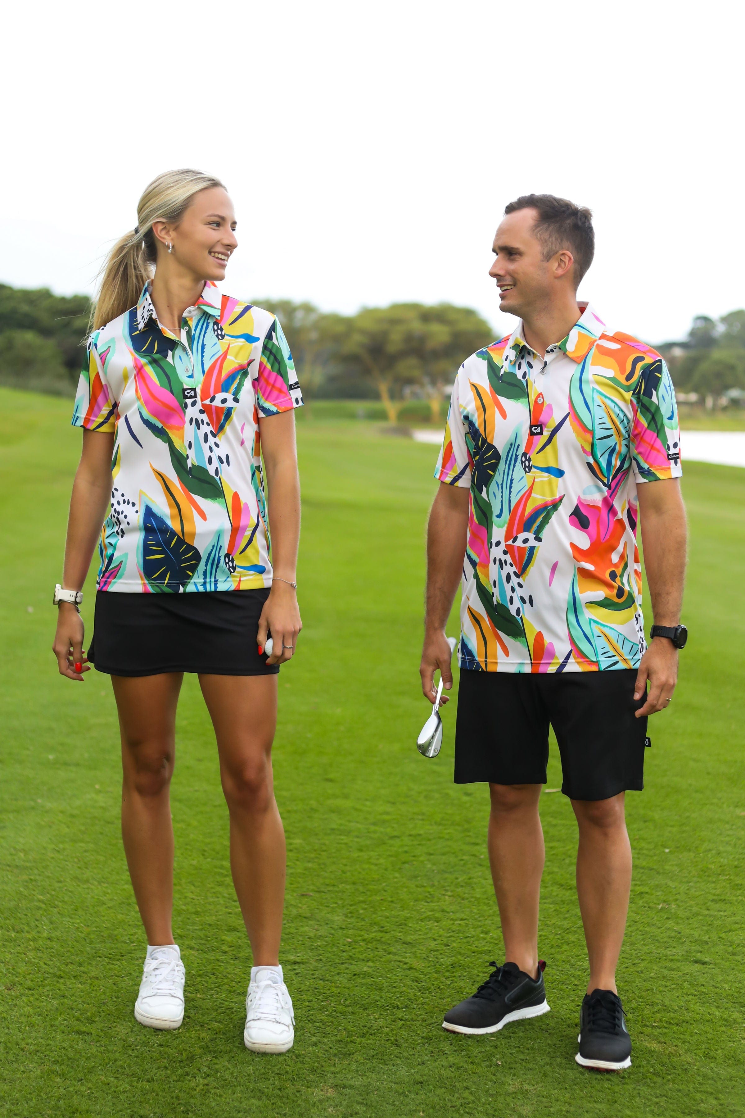 CA Funky Golf Shirt | Exotic Jungle