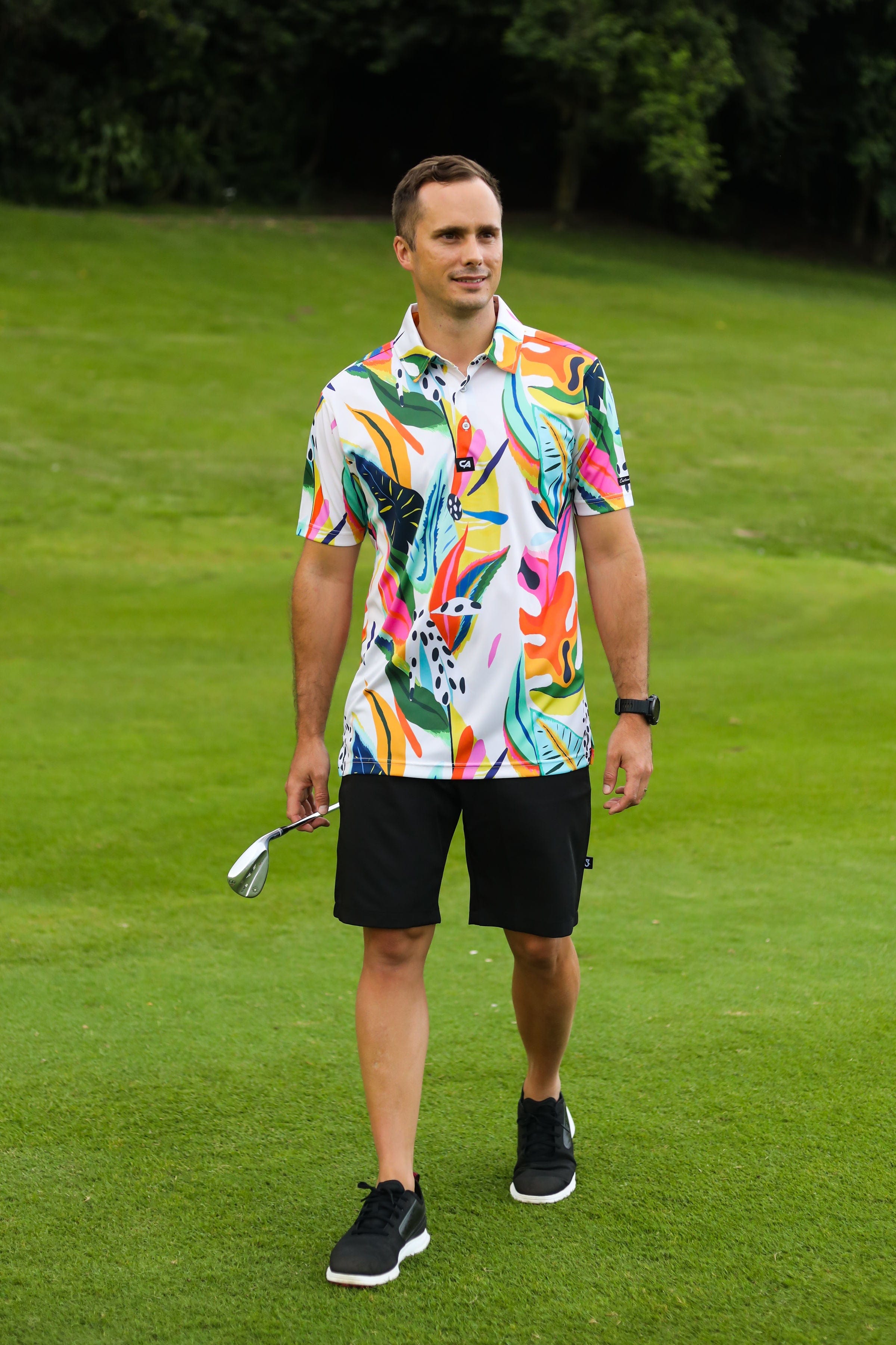 CA Funky Golf Shirt | Exotic Jungle