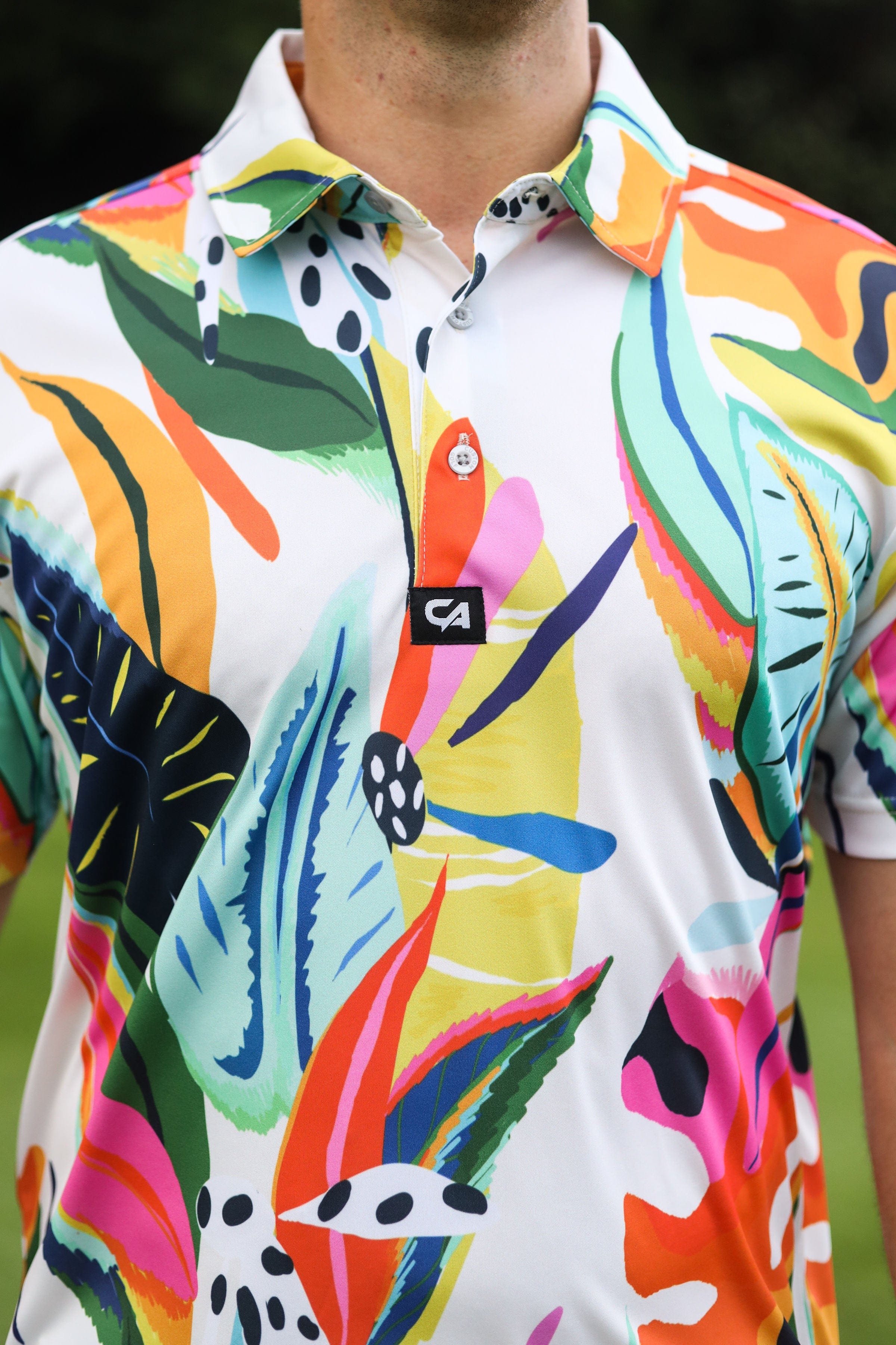 CA Funky Golf Shirt | Exotic Jungle