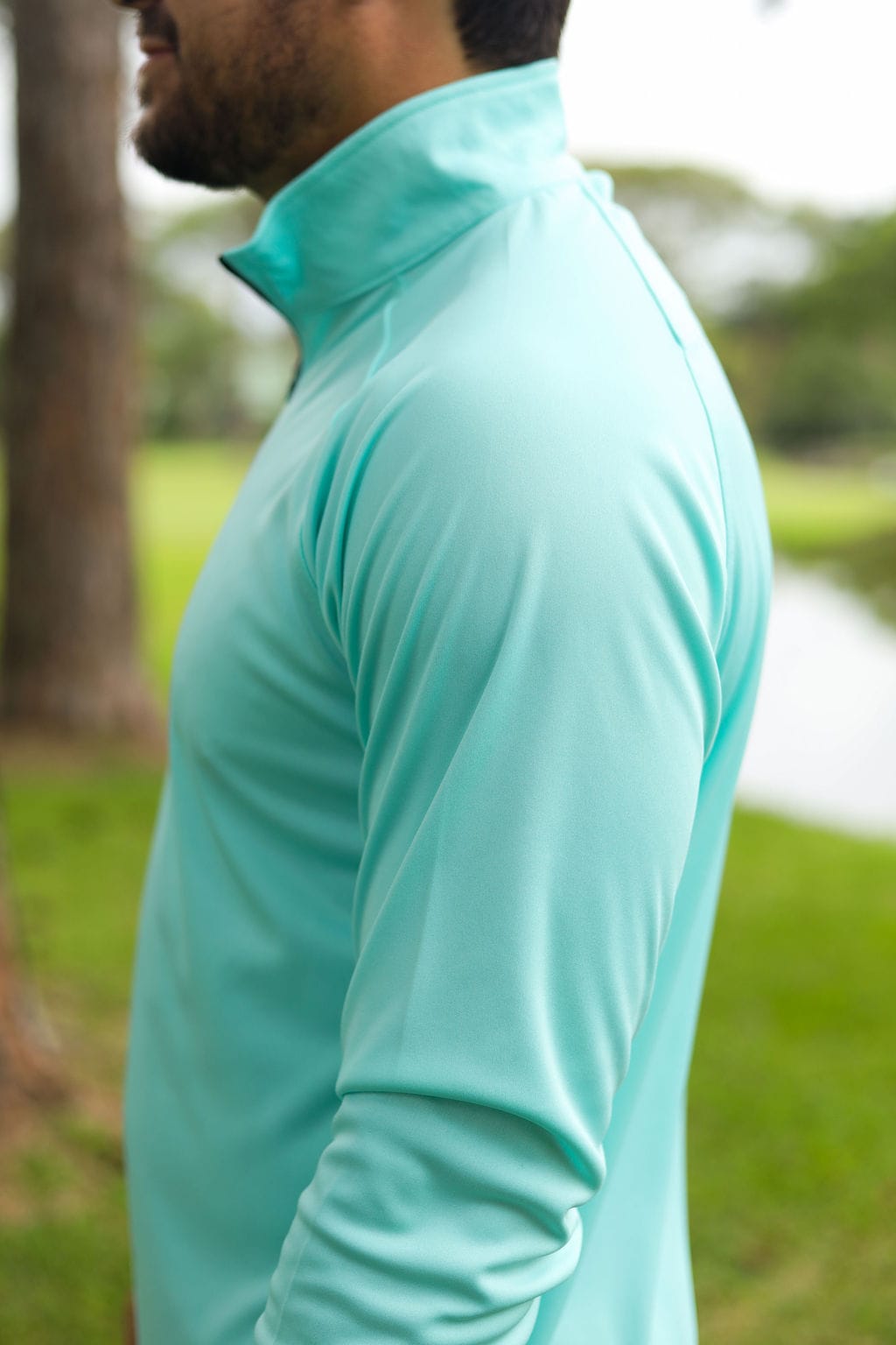 CA 365 1/4 Zip Jersey | Aqua