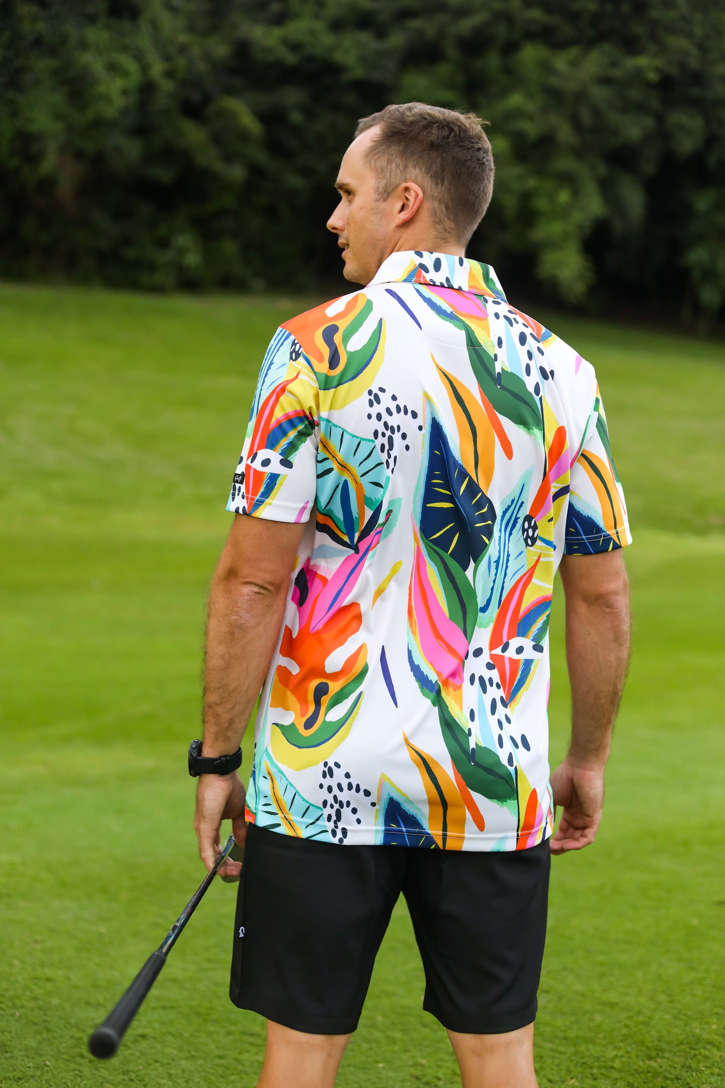 CA Funky Golf Shirt | Exotic Jungle