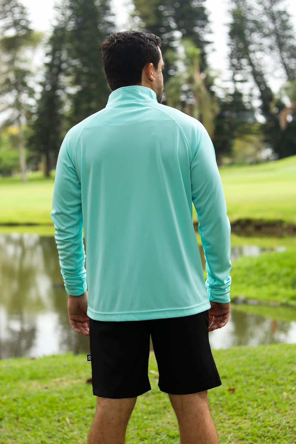 CA 365 1/4 Zip Jersey | Aqua