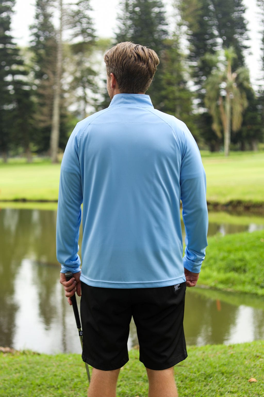 CA 365 1/4 Zip Jersey | Sky Blue
