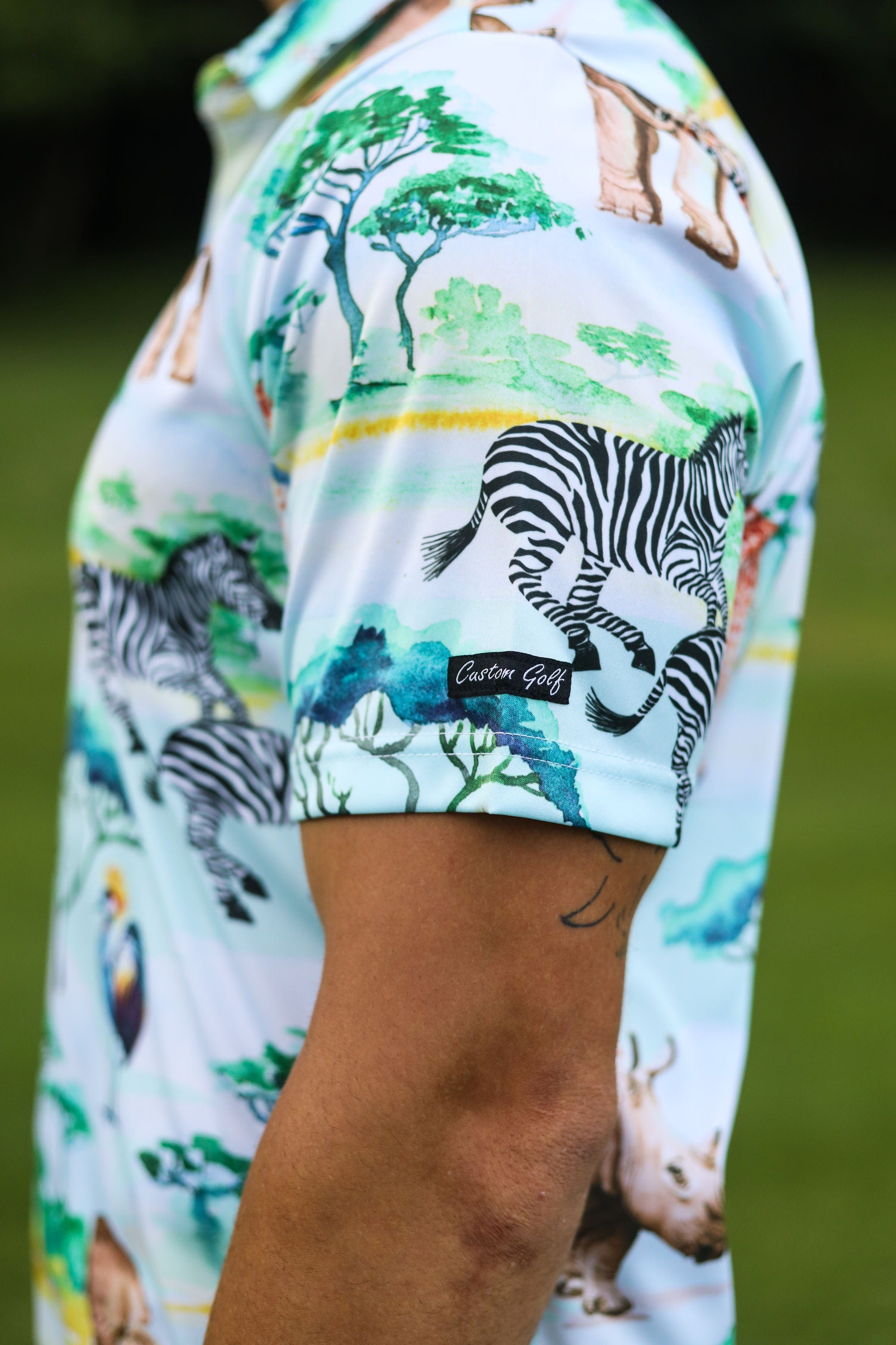 CA Funky Golf Shirt | Safari