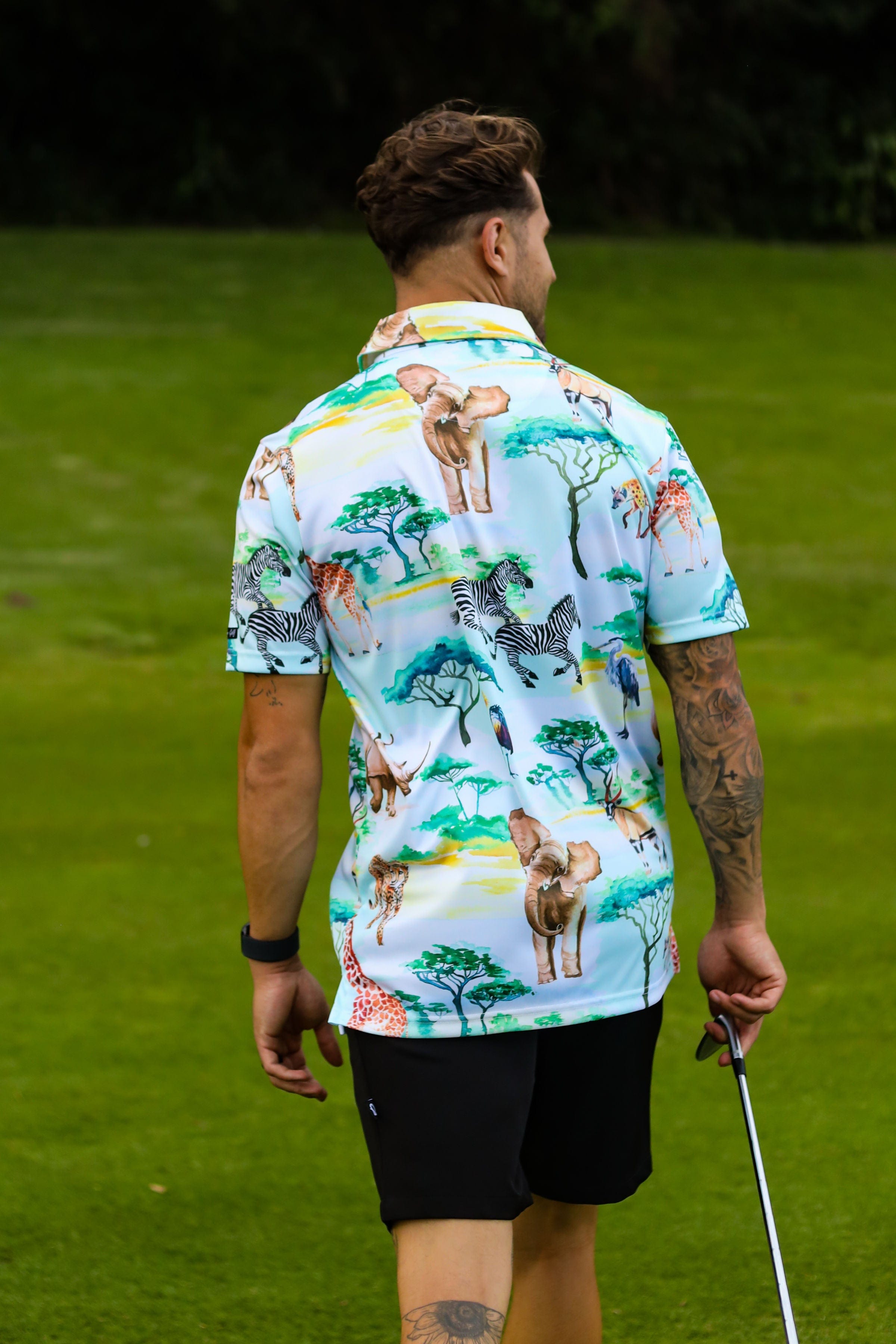CA Funky Golf Shirt | Safari