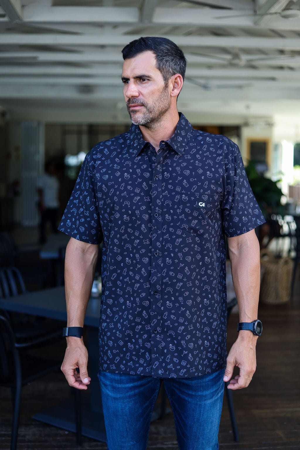 CA Mens Button-Up | Cocktail Night