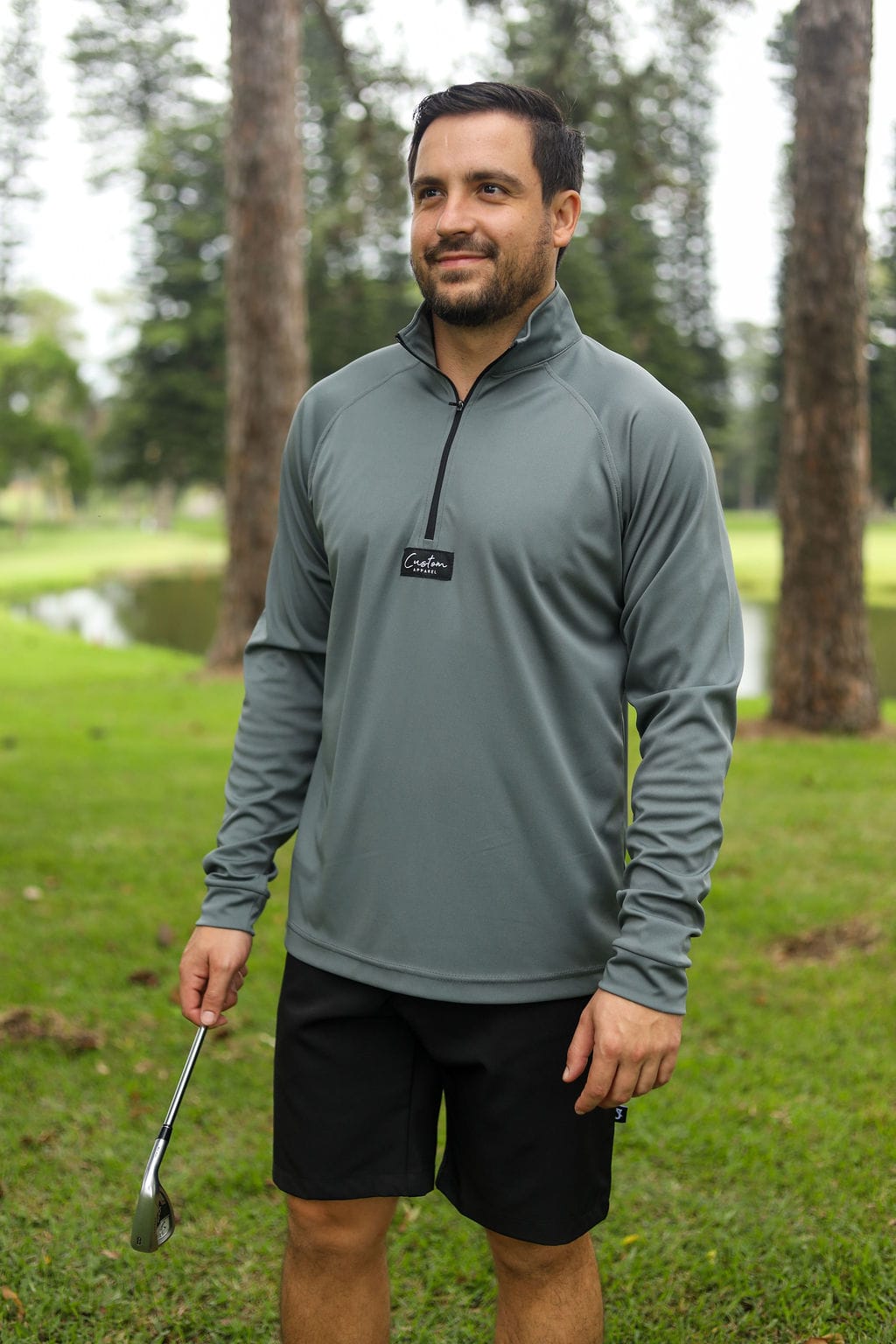 CA 365 1/4 Zip Jersey | Dark Grey