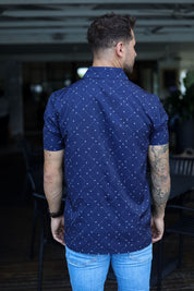 CA Mens Button-Up | Navy Clubs