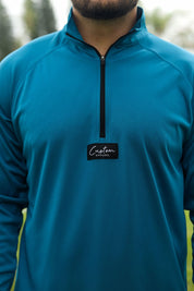CA 365 1/4 Zip Jersey | Azure Blue