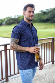 CA Mens Button-Up | Navy Clubs