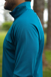 CA 365 1/4 Zip Jersey | Azure Blue