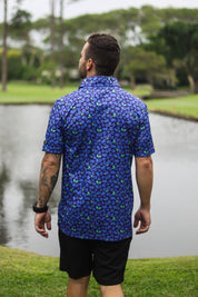 CA Funky Golf Shirt | Blue Berries
