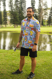 CA Funky Golf Shirt | Paradise Postcards