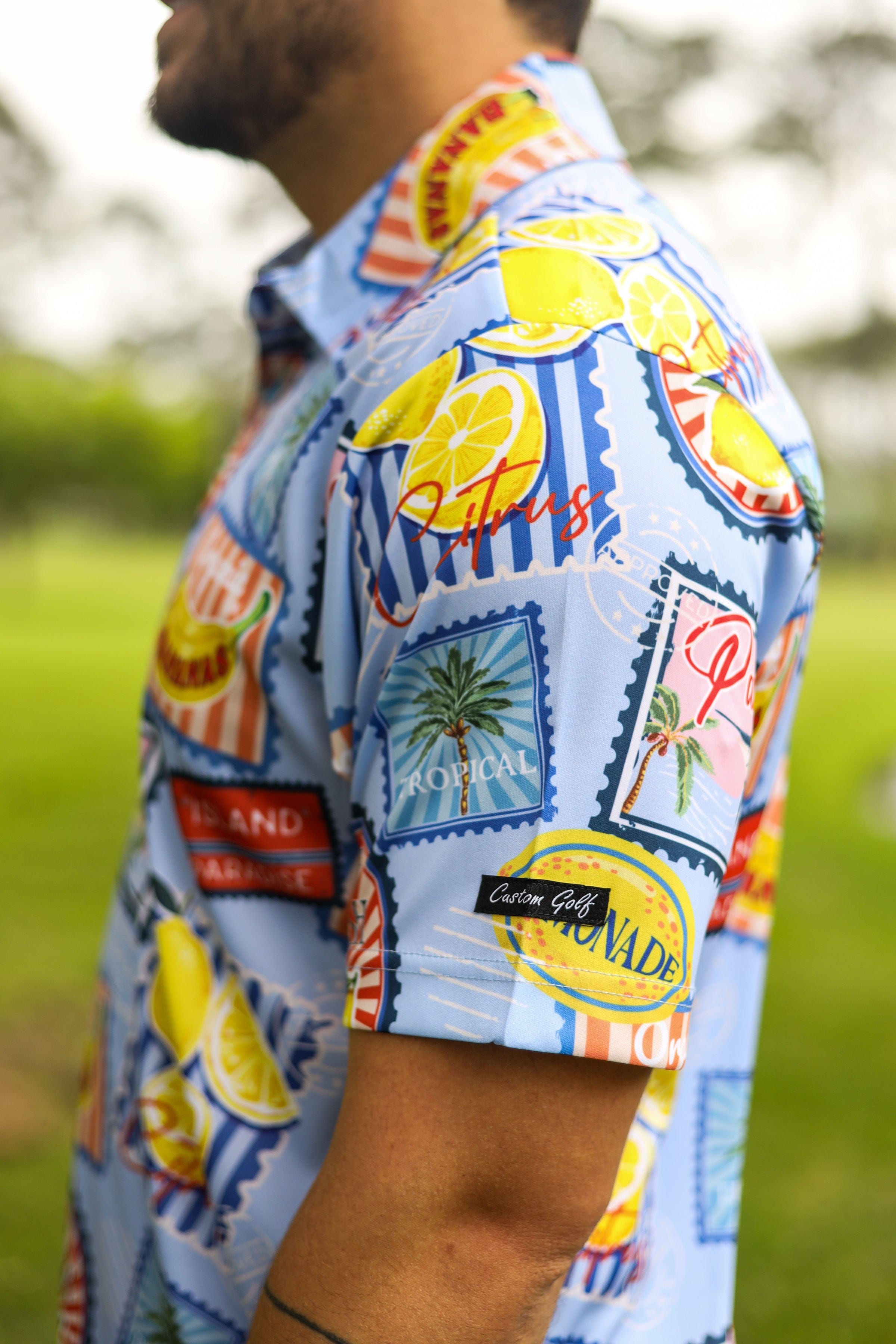 CA Funky Golf Shirt | Paradise Postcards