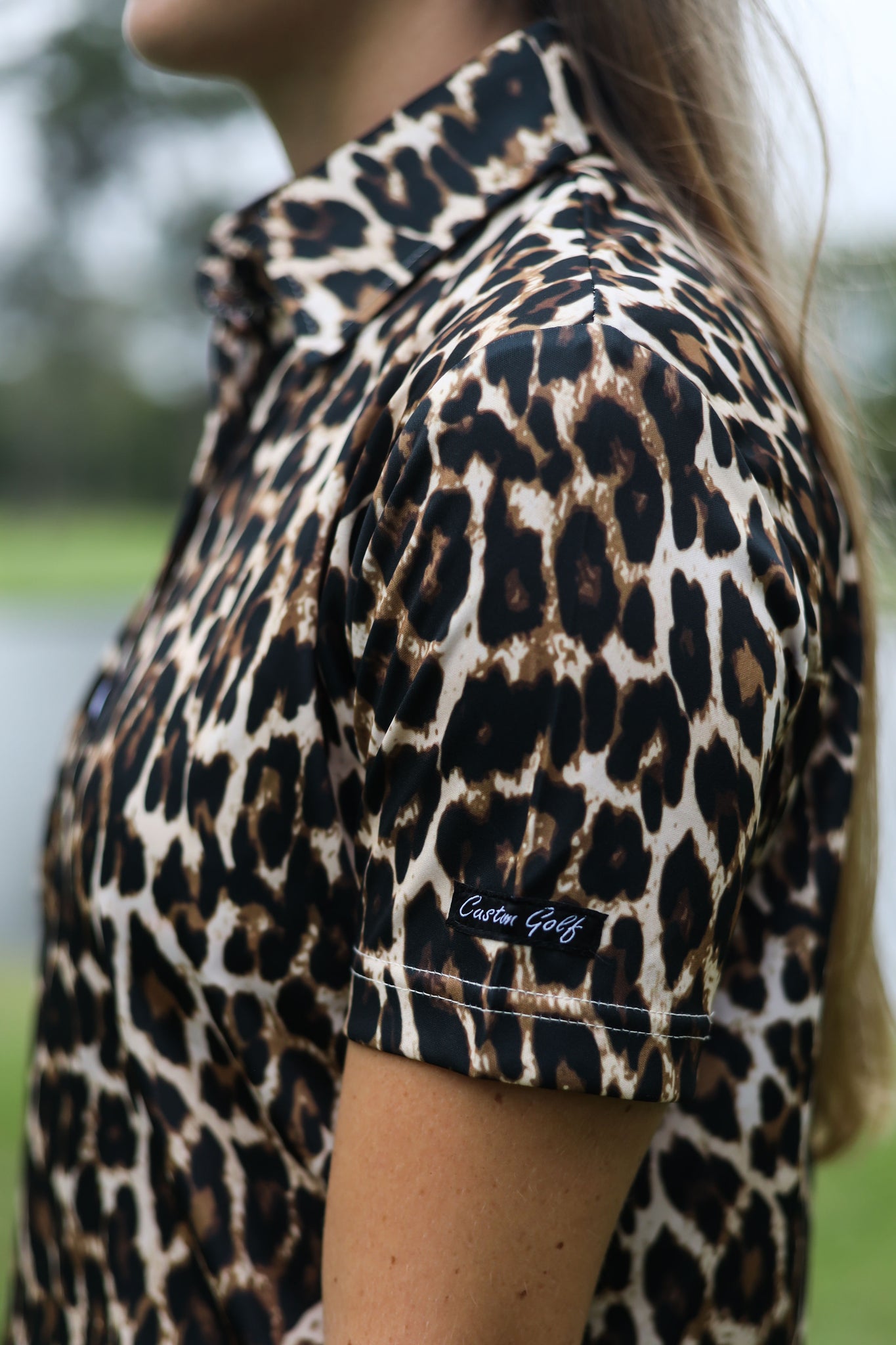 CA Ladies Funky Golf Shirt | Leopard Print